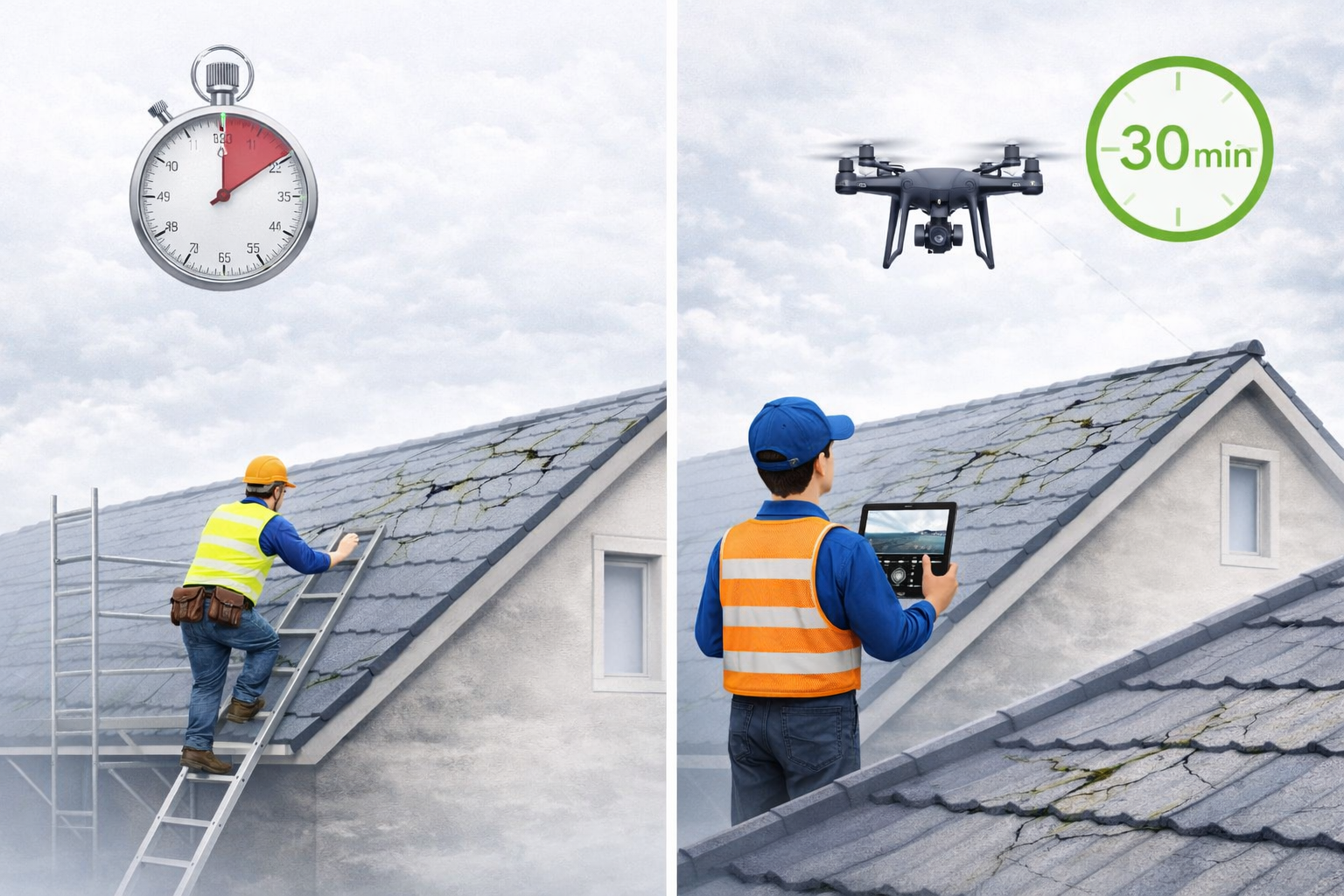 ドローン点検のスピード感